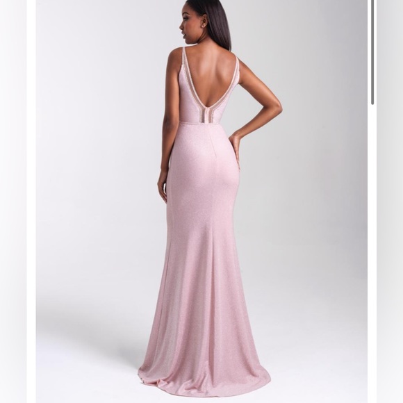 Shimmer Pink Evening / Prom Gown - Picture 7 of 7